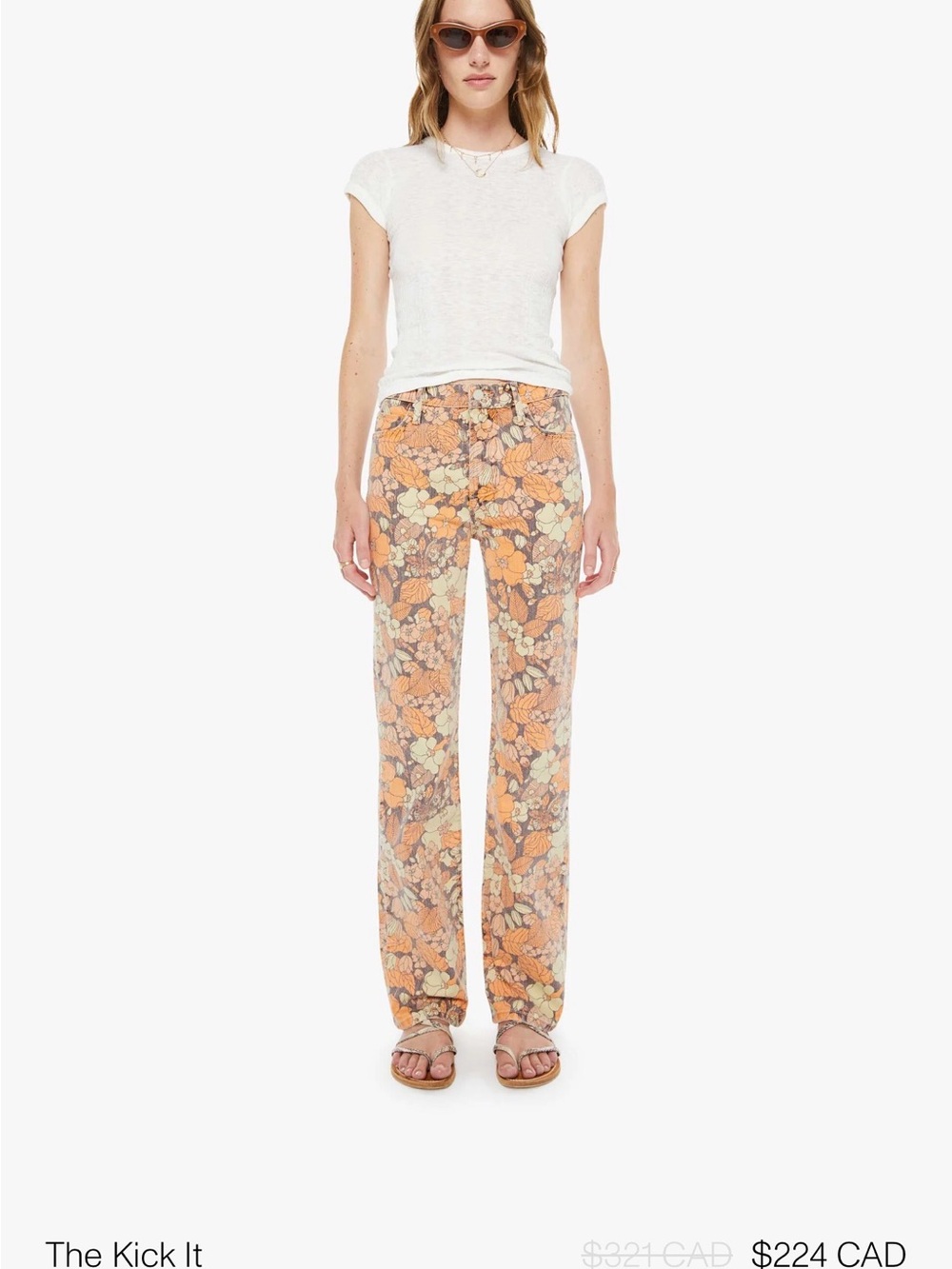 [NWT] MOTHER Kick It in “Orange Blossom”